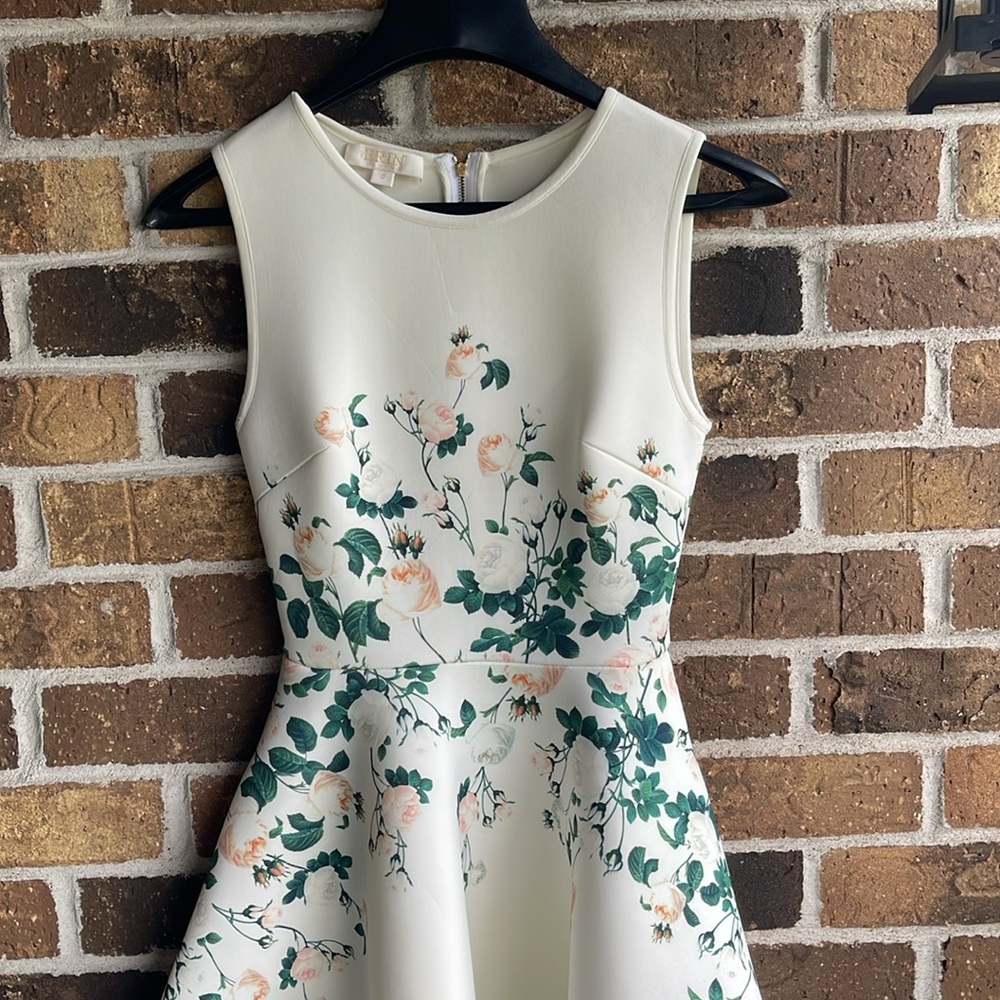 ERIN by Erin Fetherston White and Green Midi Dress - Picture 4 of 14